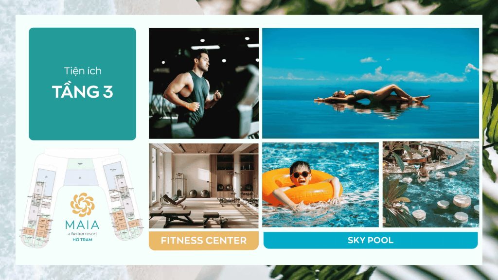 Tiện ích khối đế tầng 3 Maia Resort Hồ Tràm