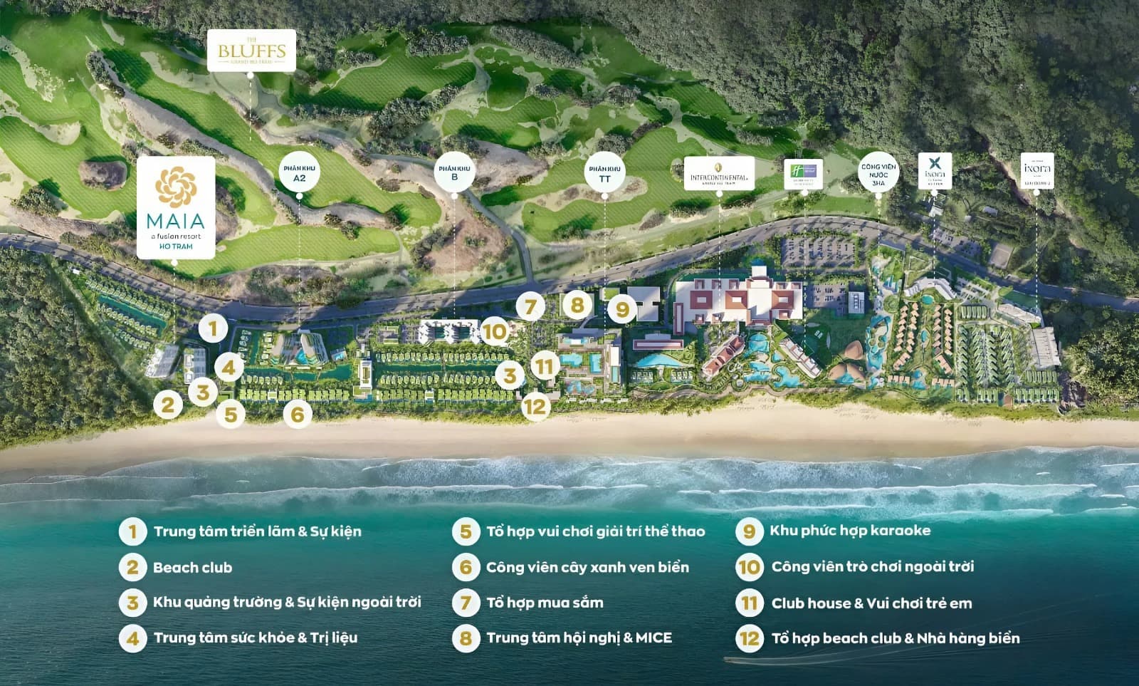 Tiện ích toàn khu của Maia Resort Hồ Tràm