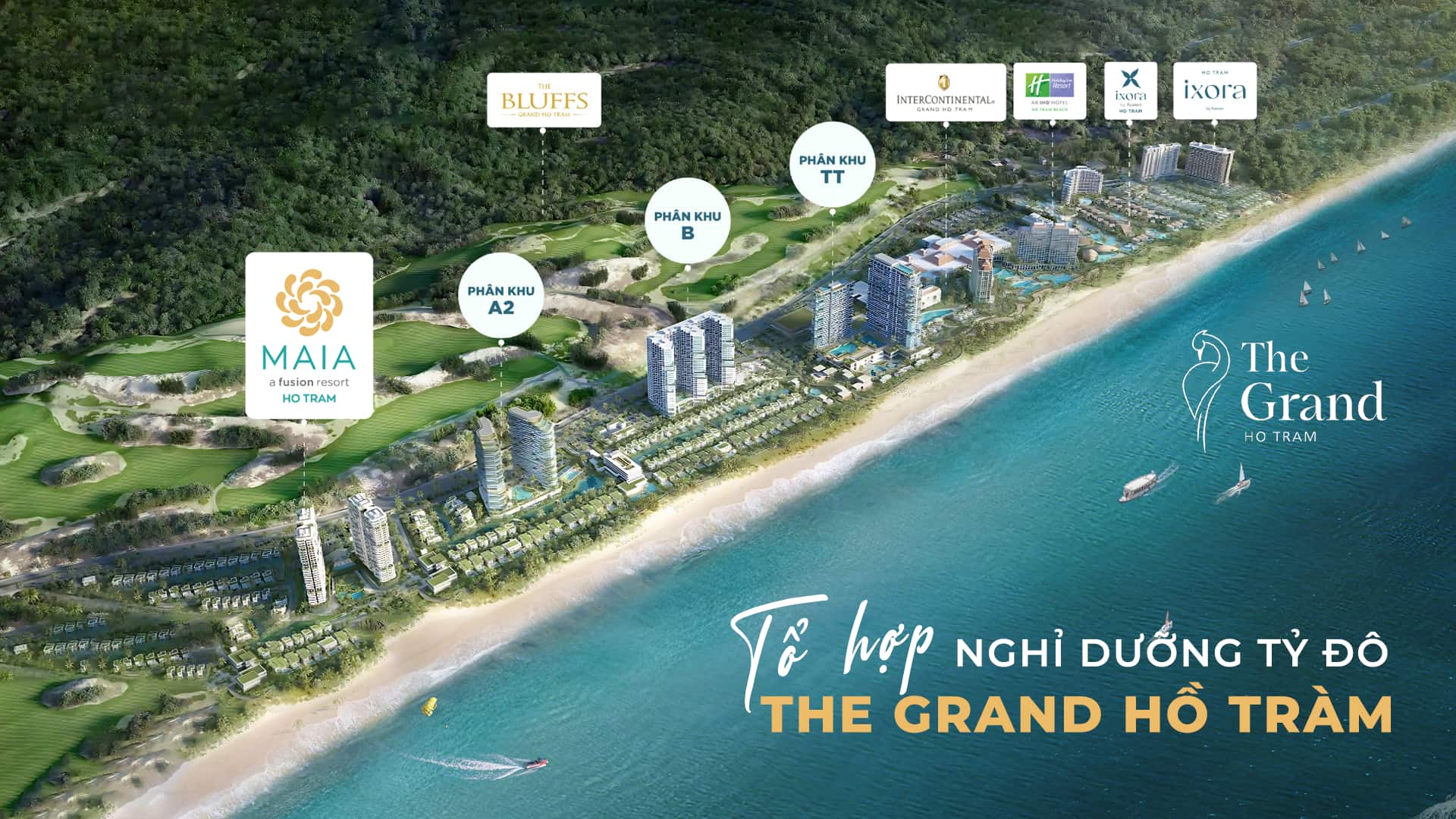Maia Resort Hồ Tràm nằm trong Tổ hợp nghỉ dưỡng tỷ đô The Grand Hồ Tràm